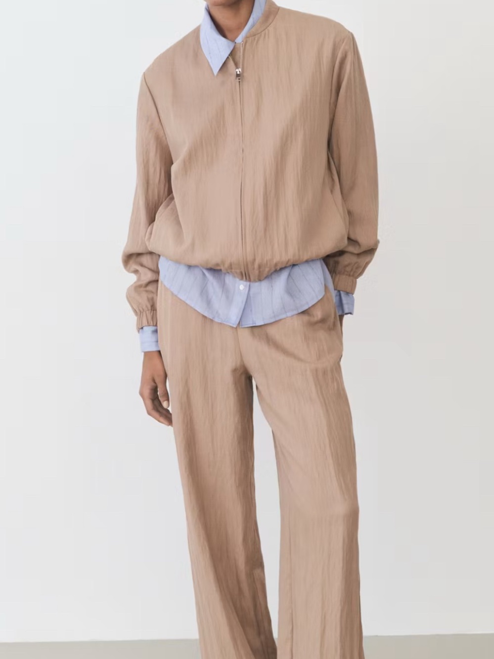 Mango Lyocell matching set Bomber jacket and pants